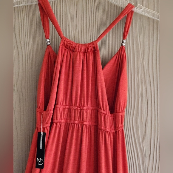 New Directions Orange Maxi Dress - Picture 10 of 15
